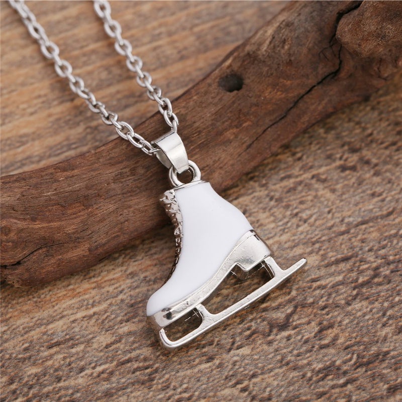 VASSAGO Ice Skates Shoes Pendant Necklace Sports Figure Skating Necklace Jewelry Skater Accessories Skate Lover Gifts for Women Teens (Ice Skate Necklace) - Image 2